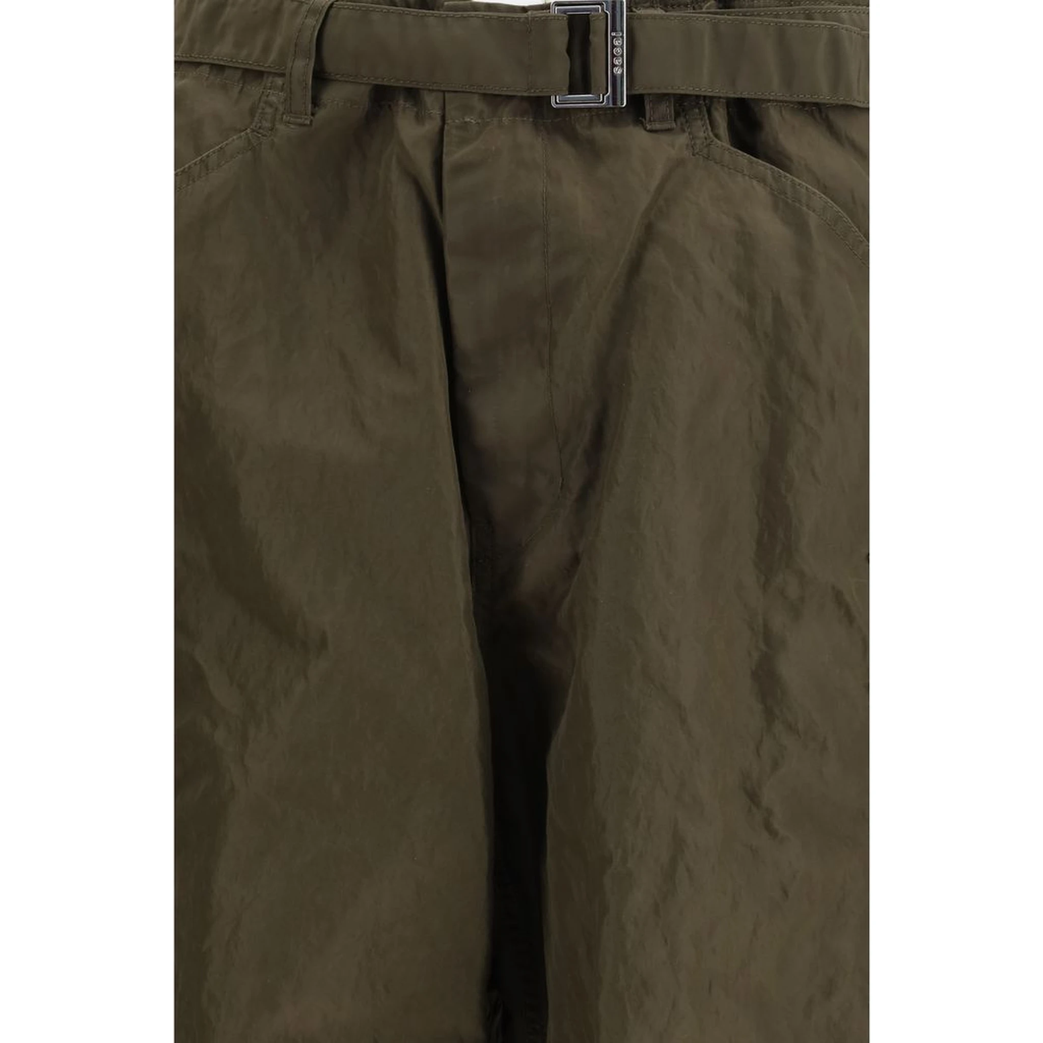 Bicolor Nylon Cargo Pants