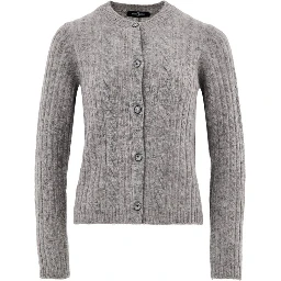 Gray Wool Cardigan