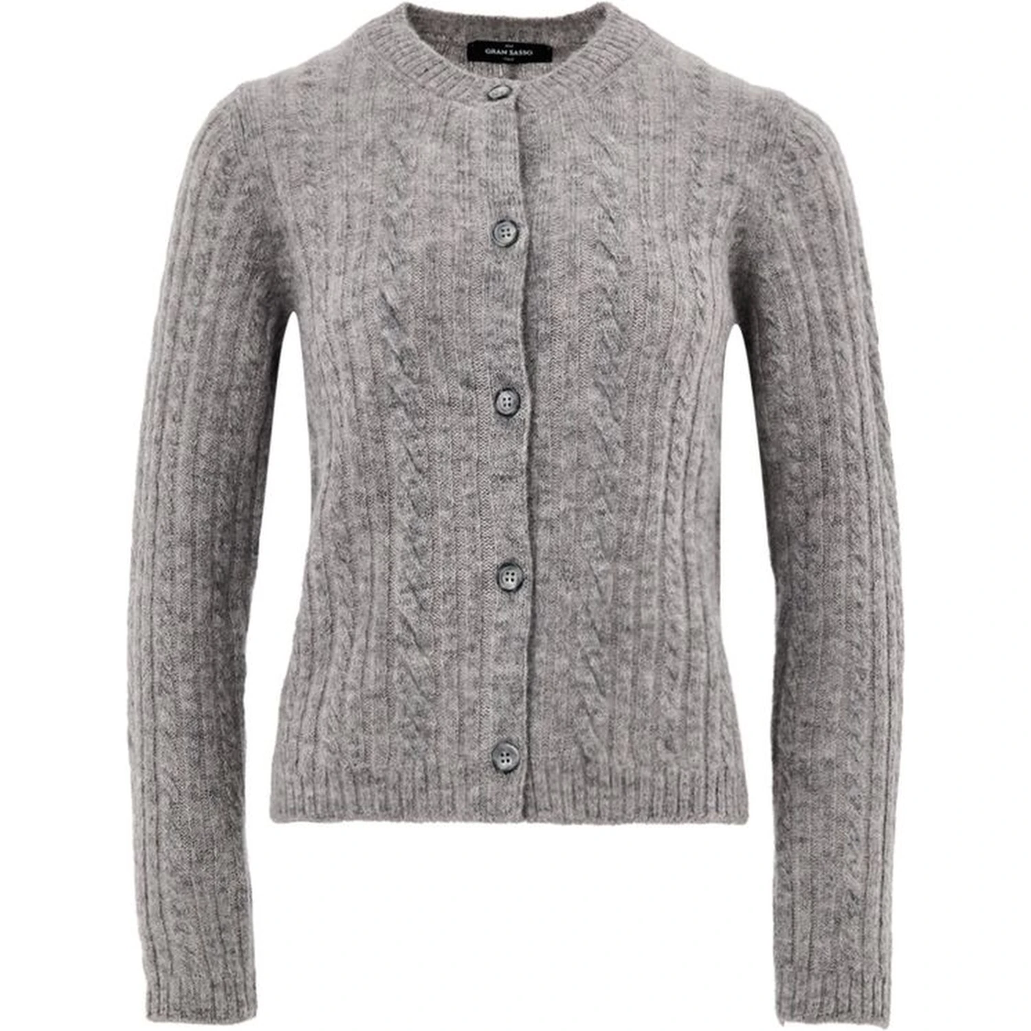 Gray Wool Cardigan