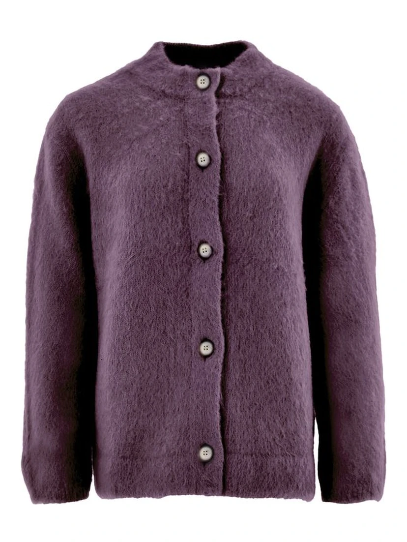 Bordeaux Wool Cardigan