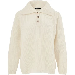 White Wool Polo Shirt