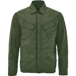Green Polyester Coat