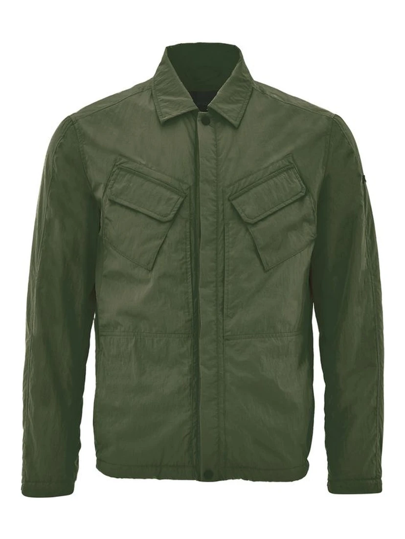 Green Polyester Coat