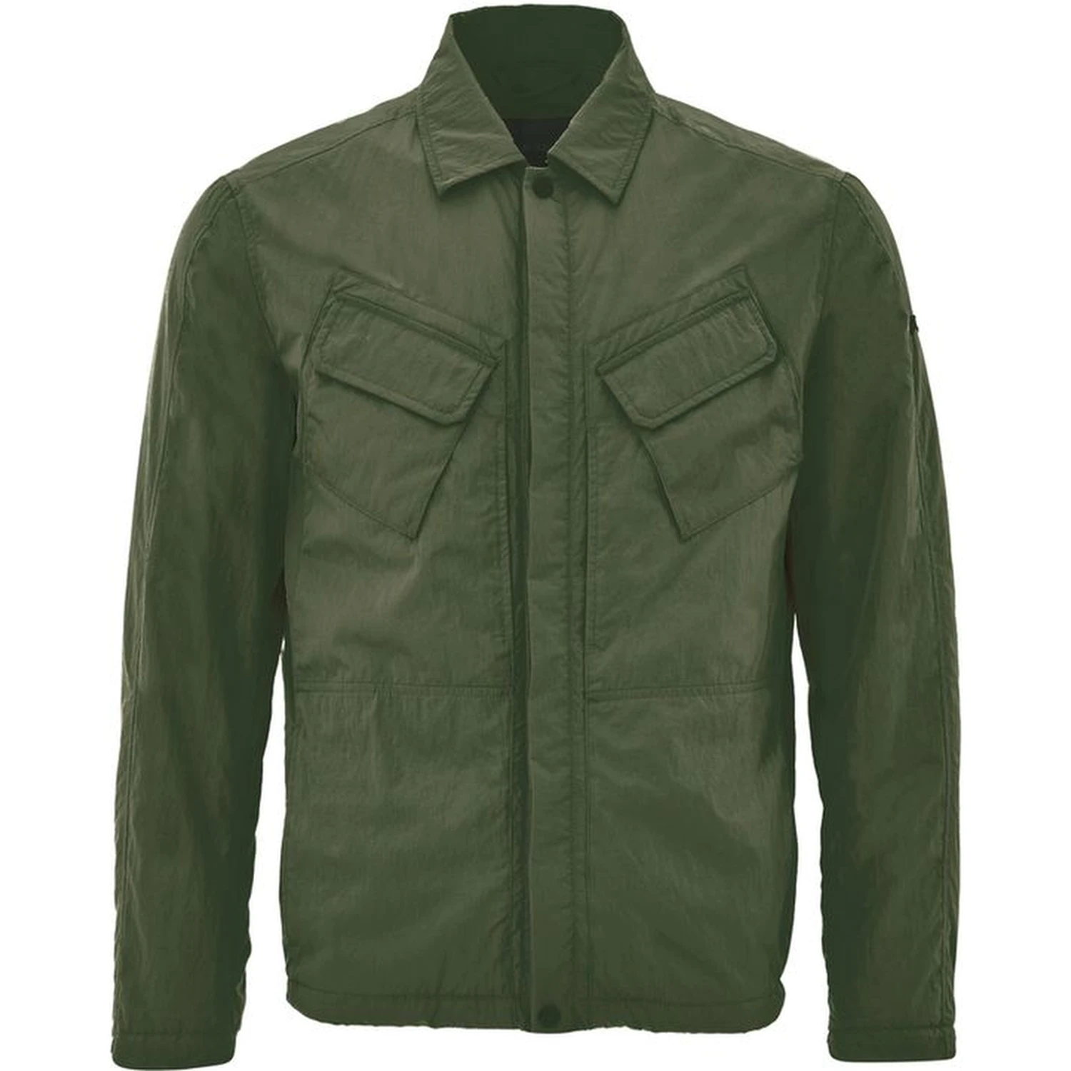 Green Polyester Coat