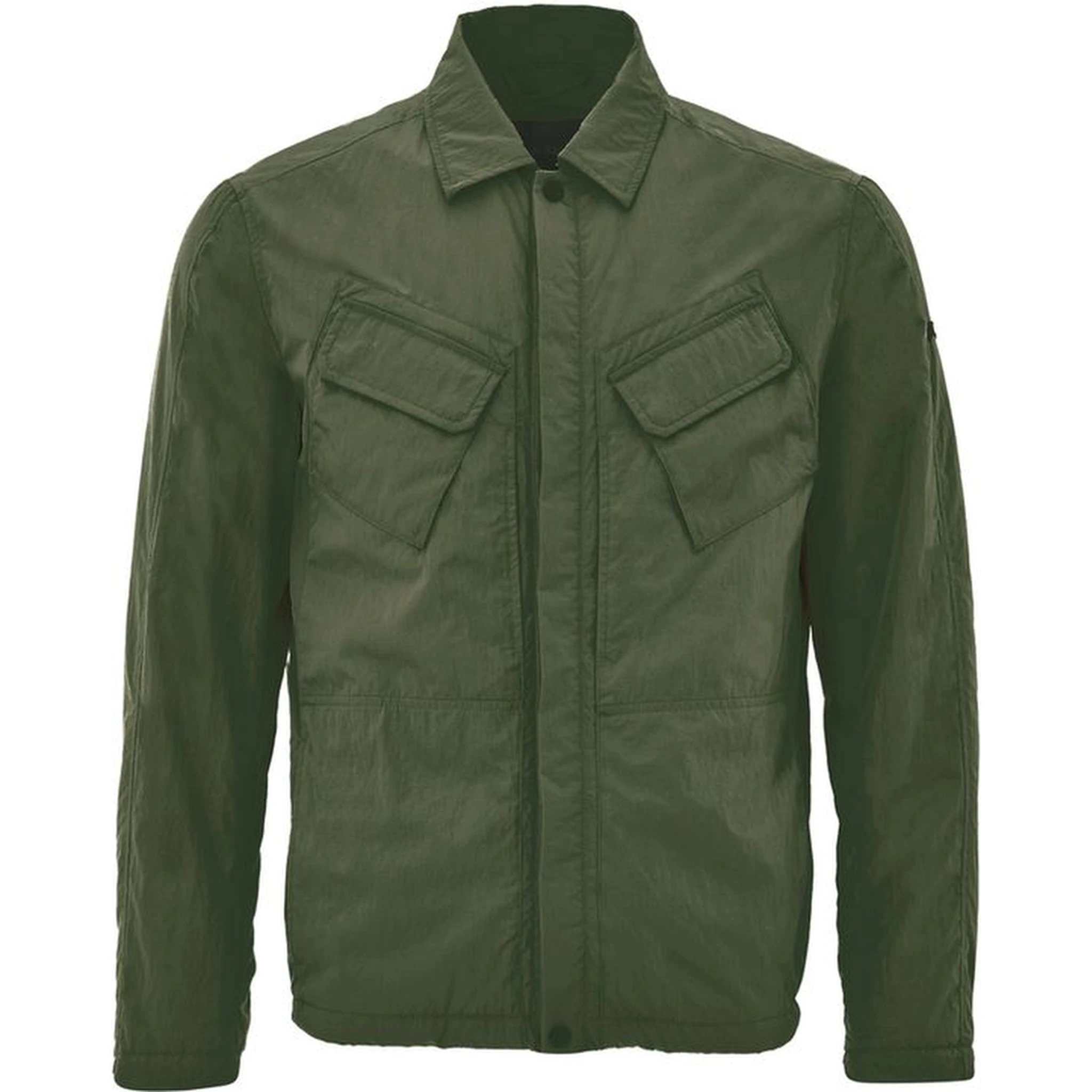 Green Polyester Coat