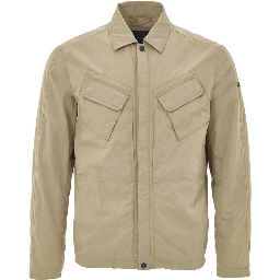 Beige Polyester Coat