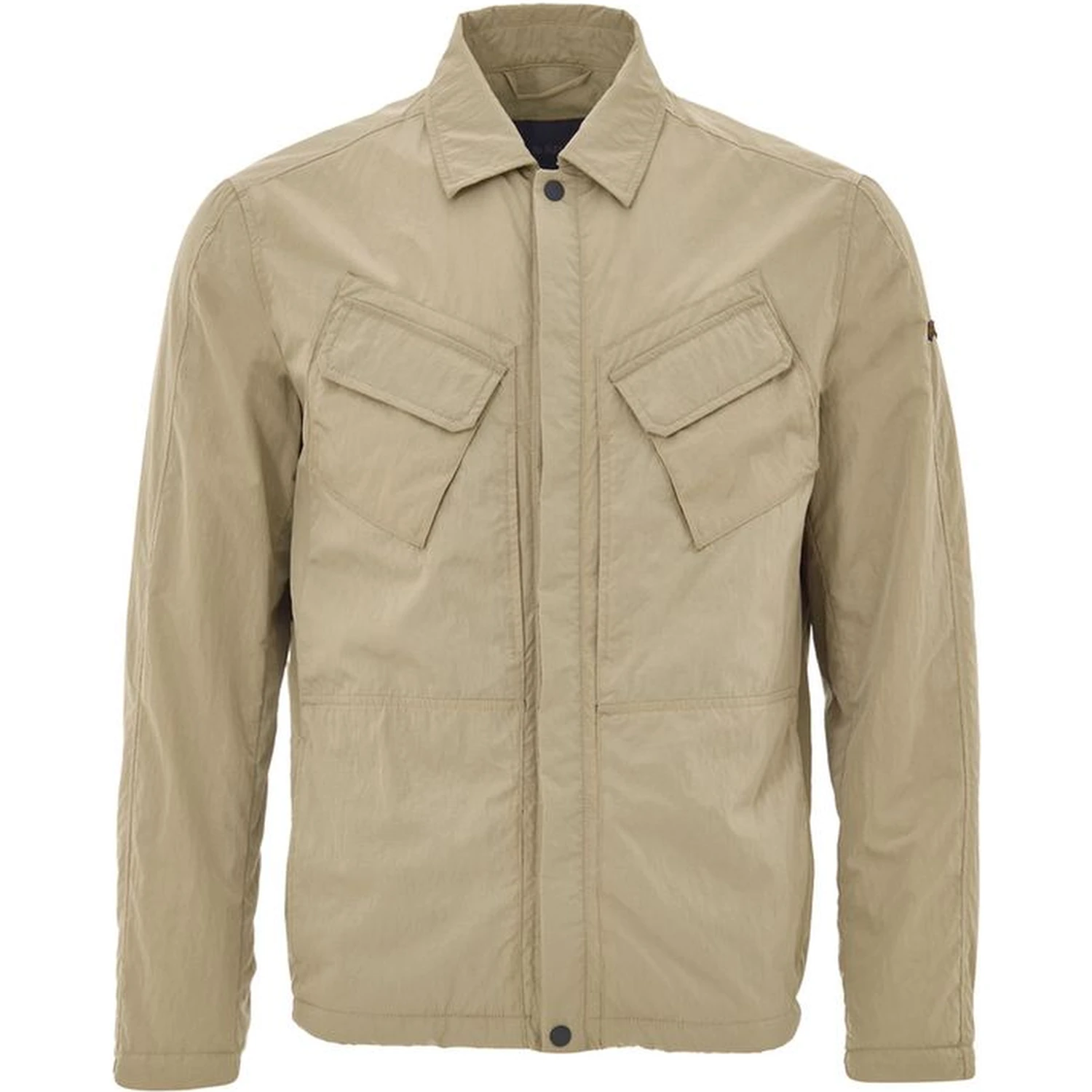 Beige Polyester Coat