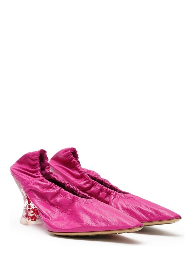Fuchsia Leather Slippers alternative