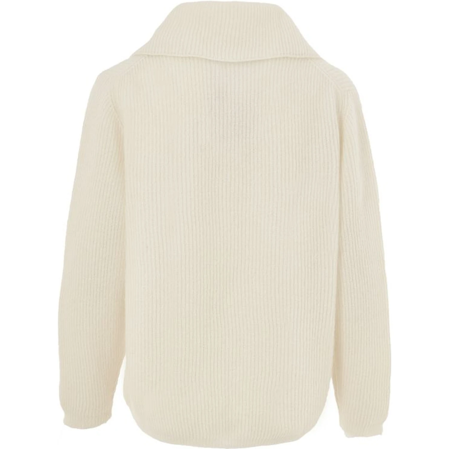 White Wool Polo Shirt