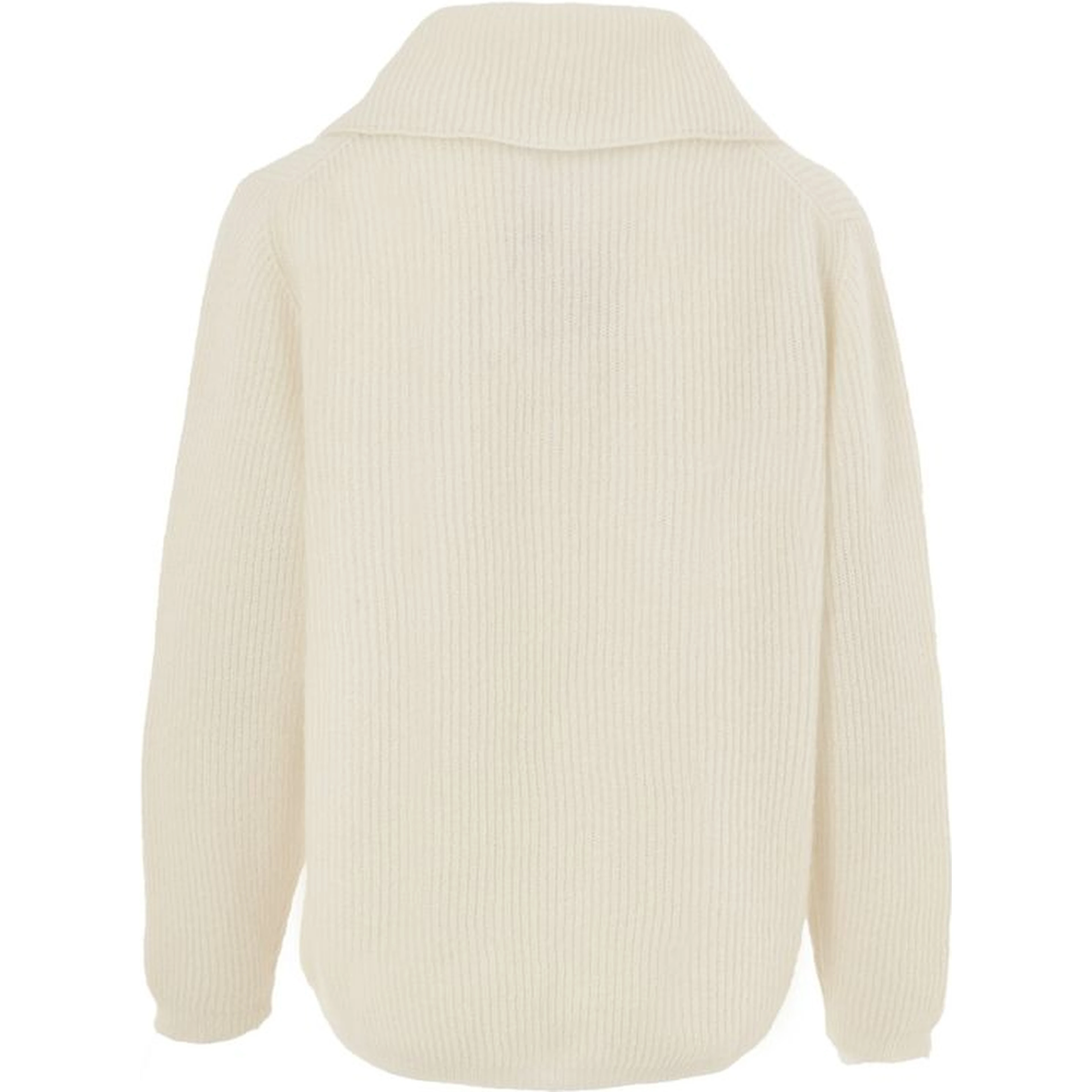 White Wool Polo Shirt