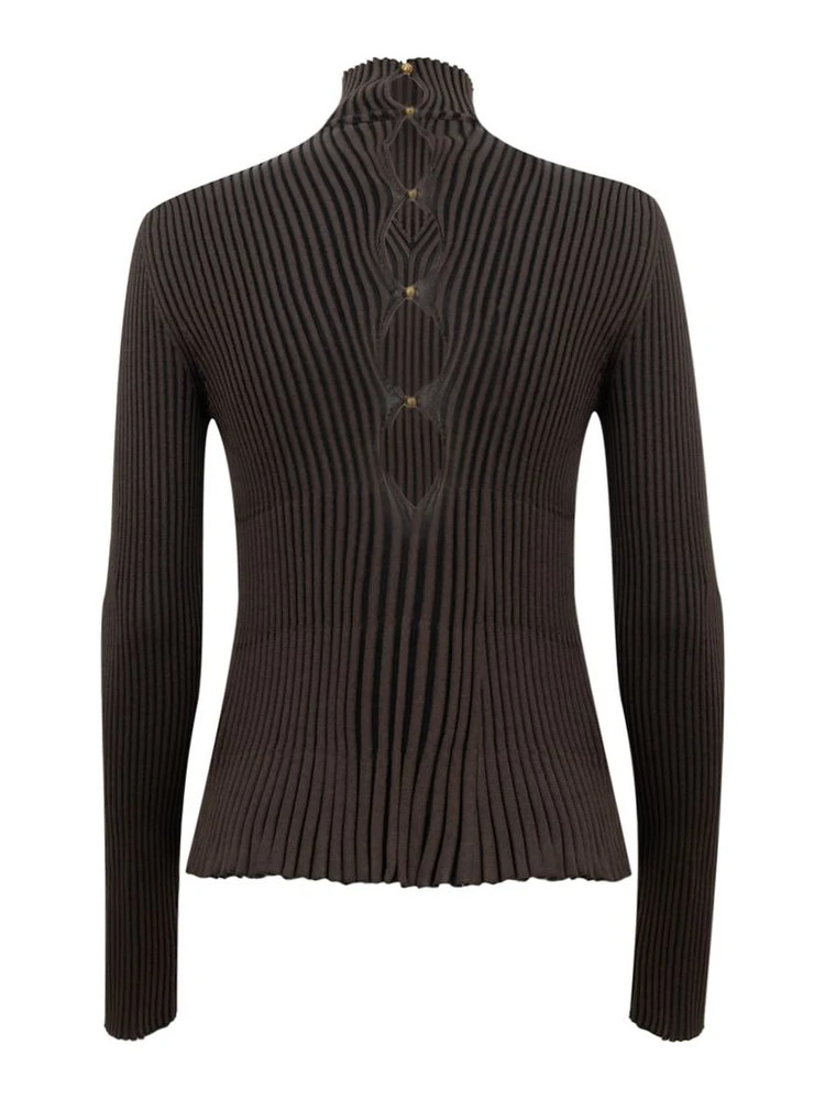 Brown Viscose Turtleneck alternative