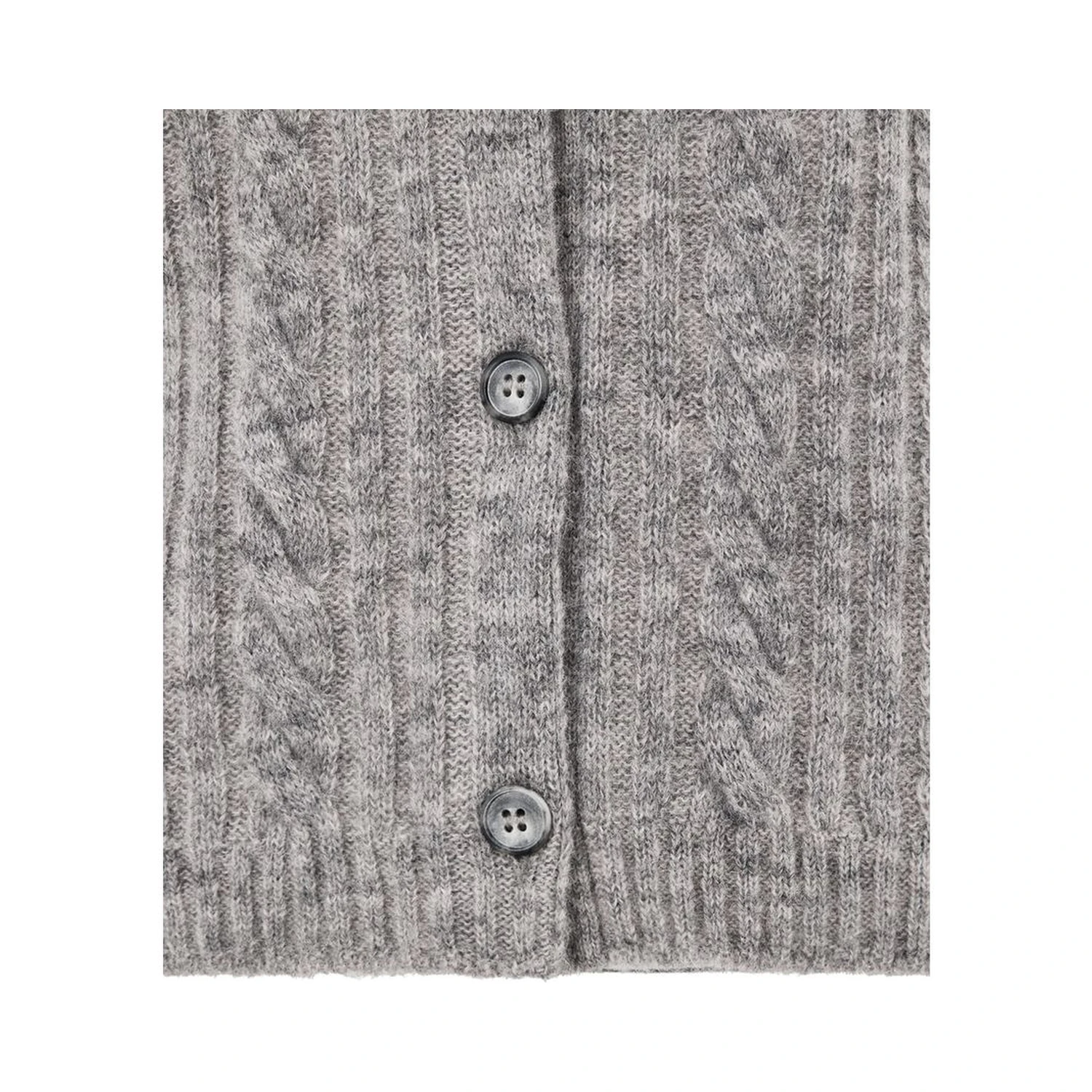 Gray Wool Cardigan