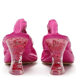 Fuchsia Leather Slippers