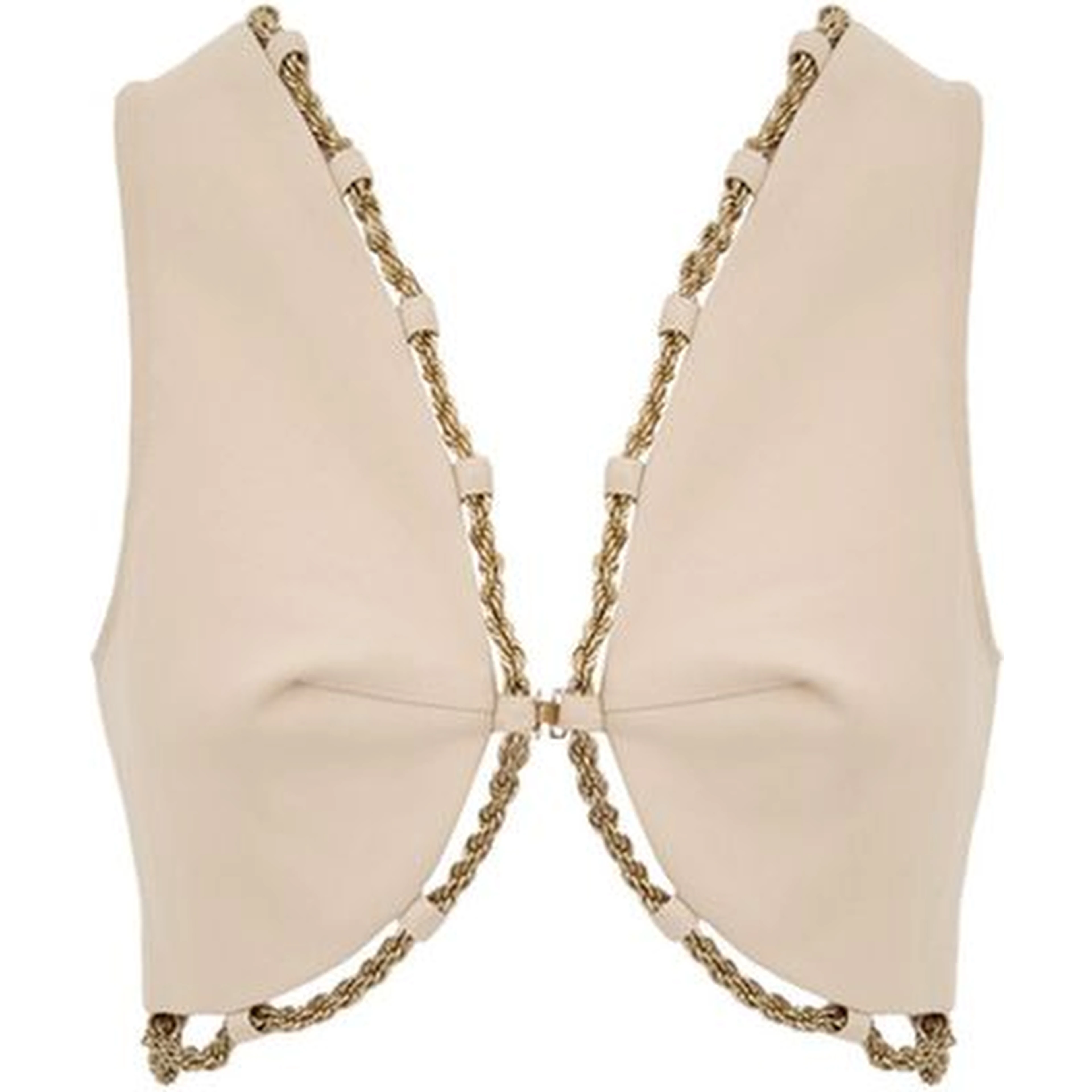 Beige Cotton Waistcoat