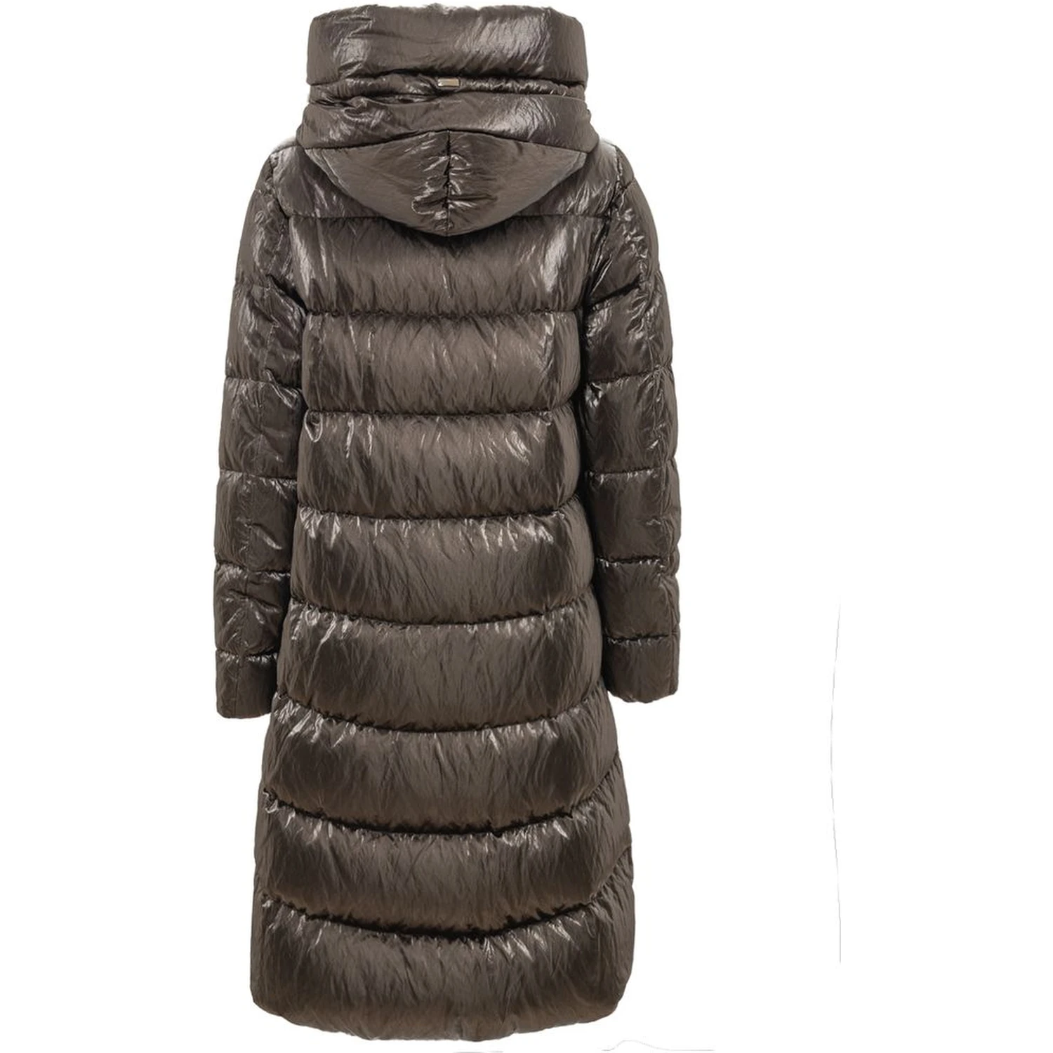 Gray Viscose Parka