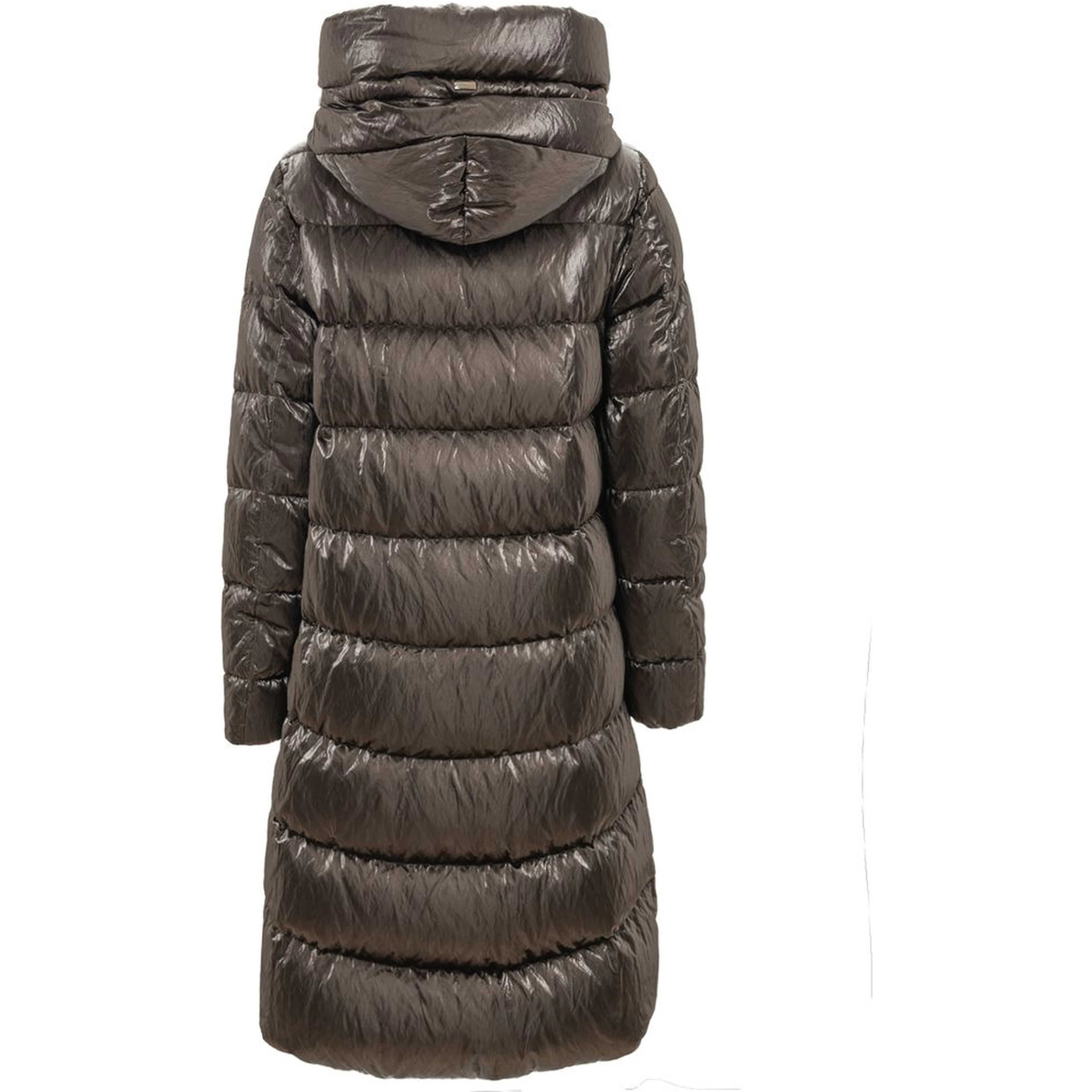 Gray Viscose Parka