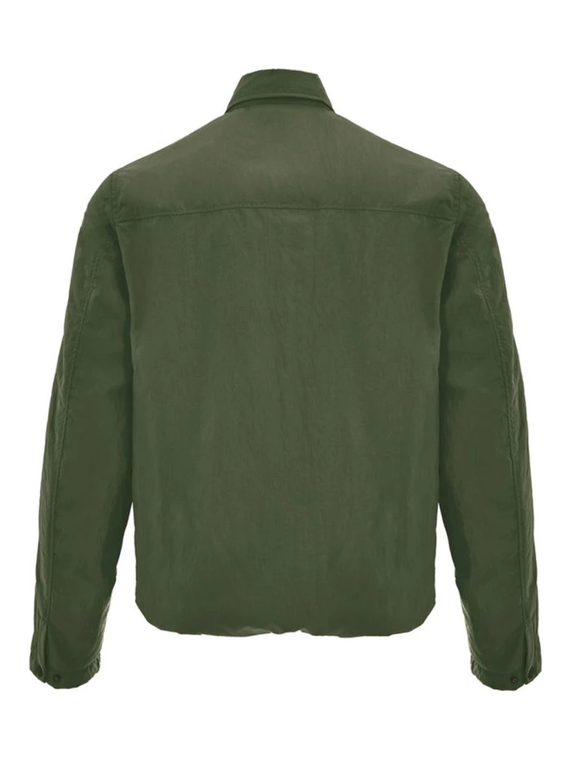 Green Polyester Coat