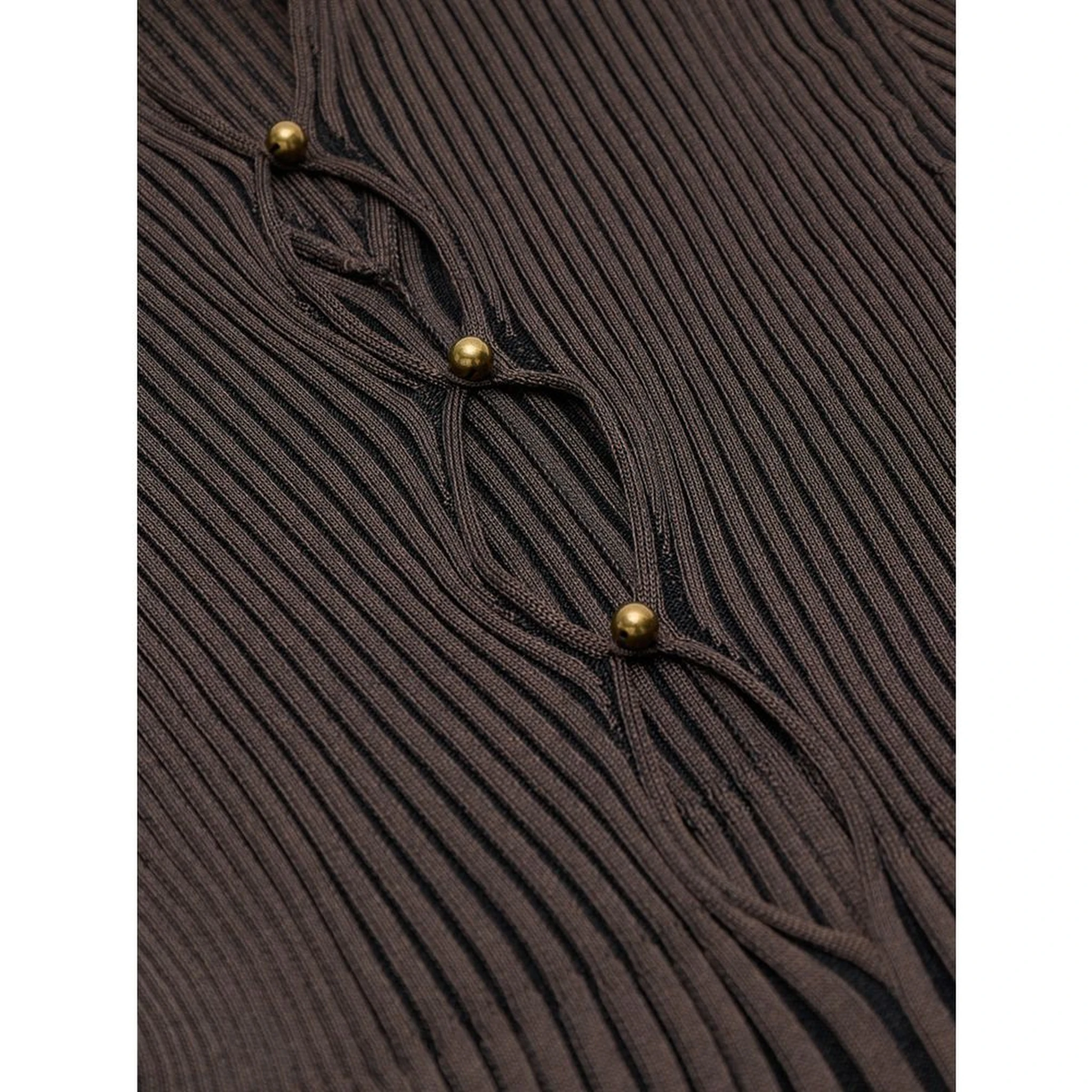 Brown Viscose Turtleneck