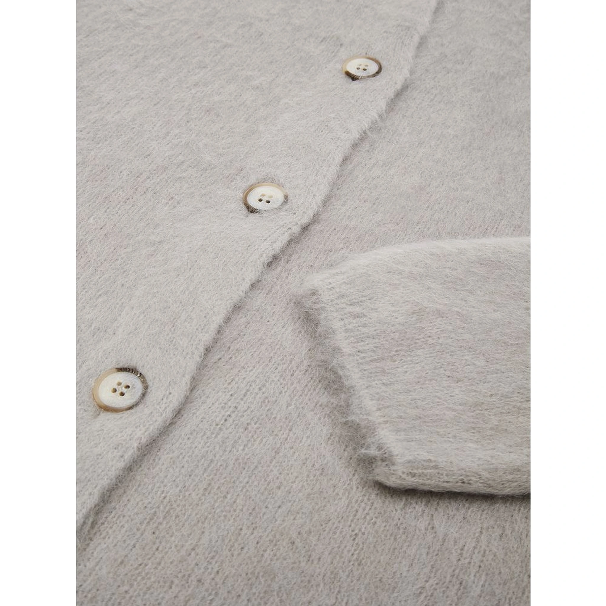 Beige Wool Cardigan