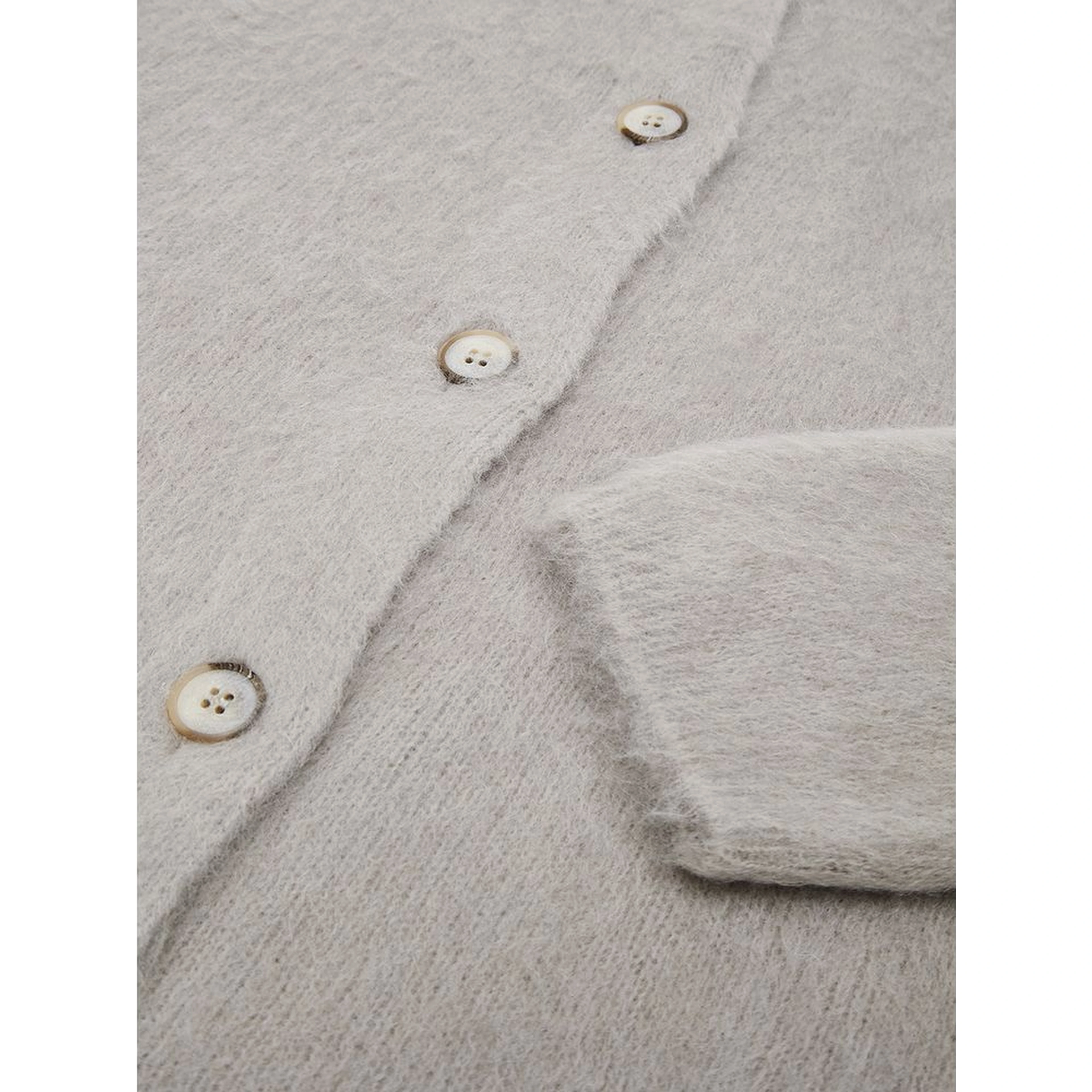 Beige Wool Cardigan