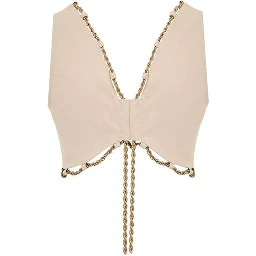 Beige Cotton Waistcoat
