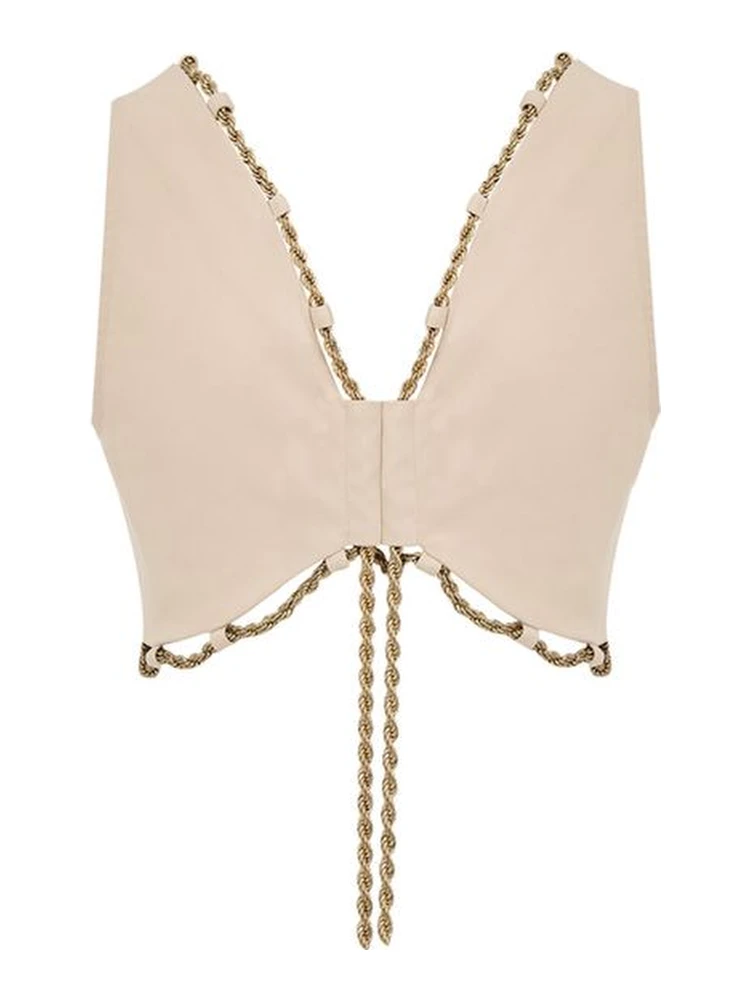Beige Cotton Waistcoat alternative