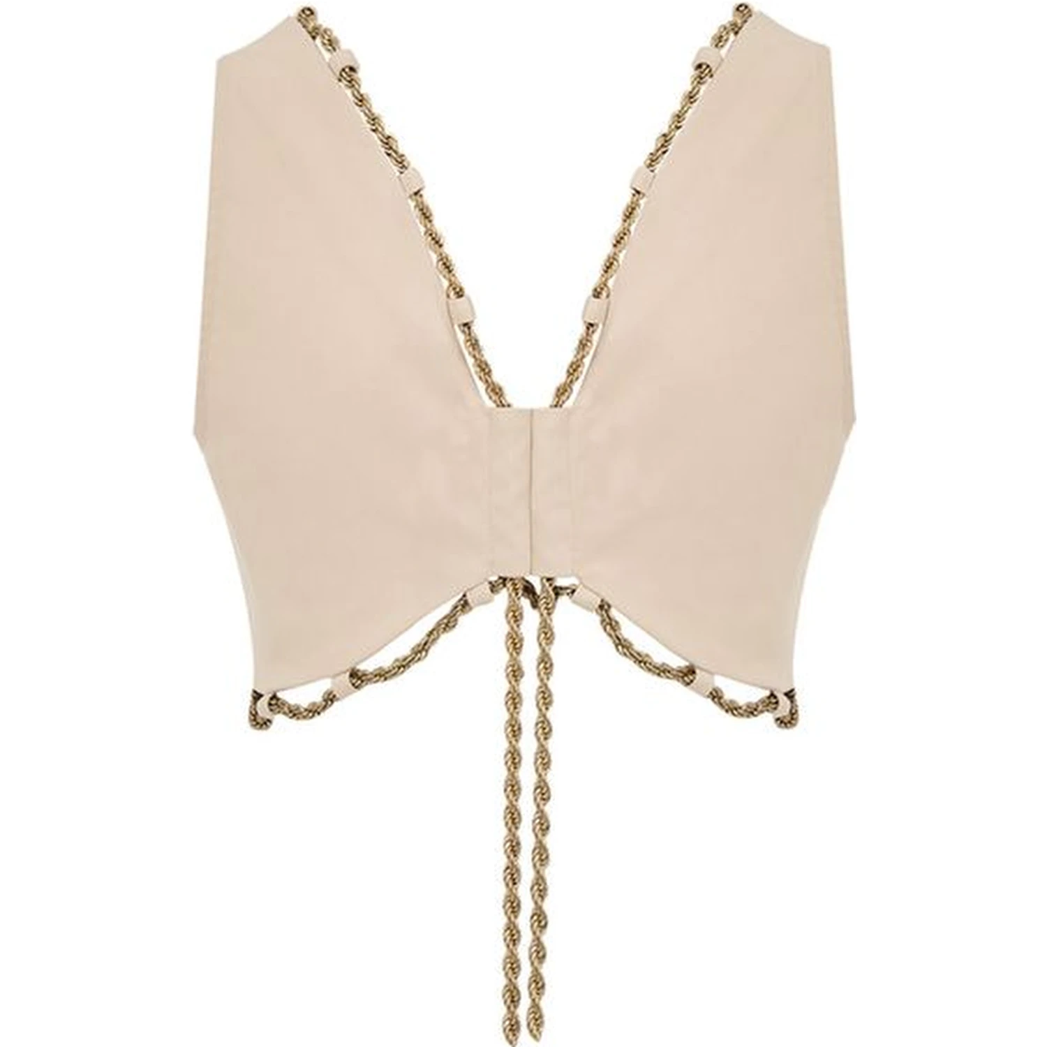 Beige Cotton Waistcoat