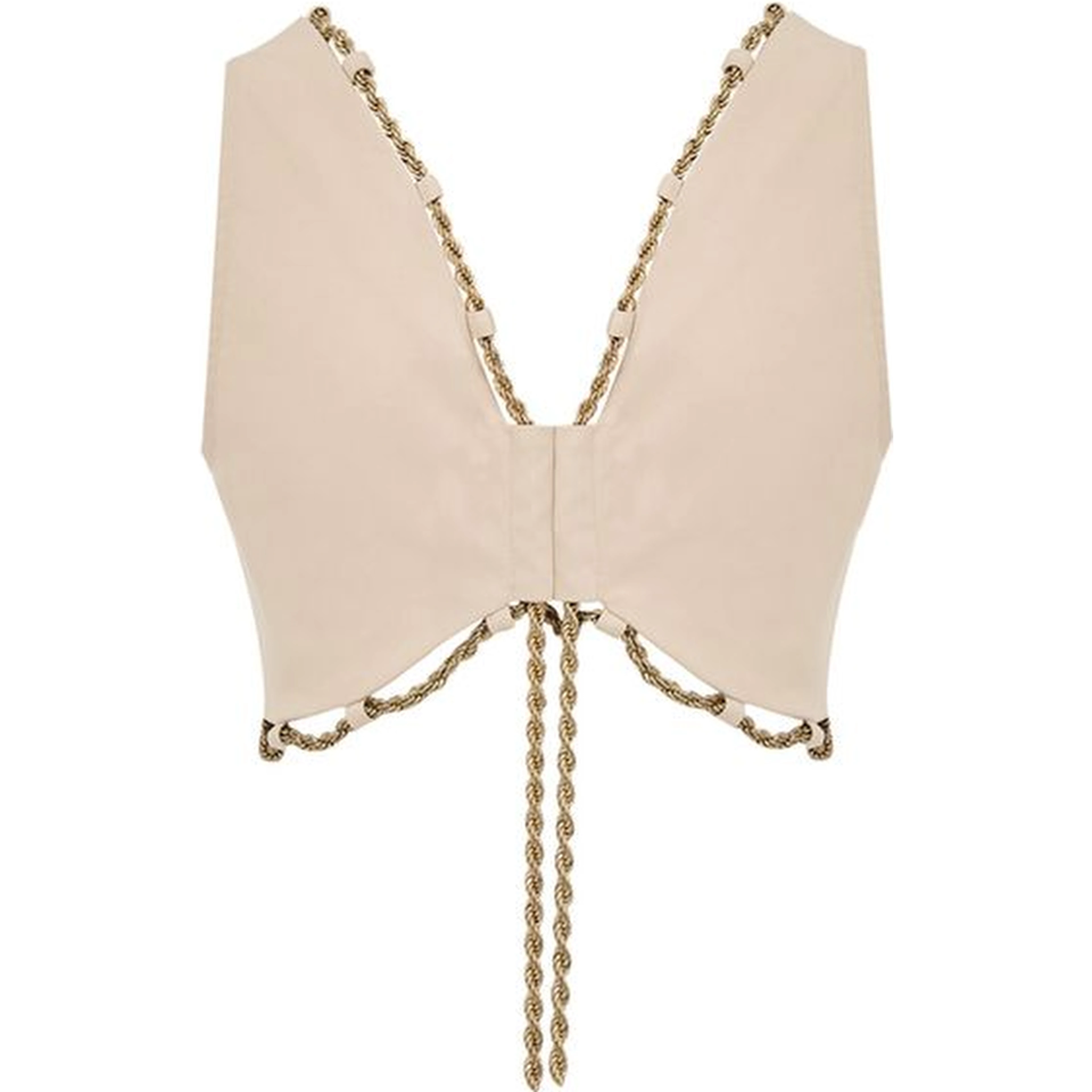 Beige Cotton Waistcoat