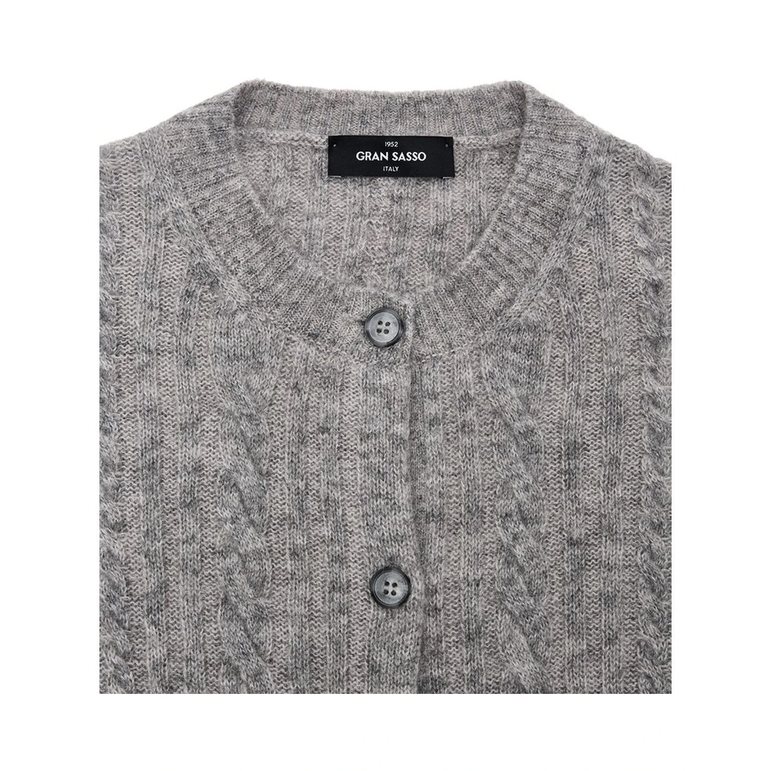 Gray Wool Cardigan