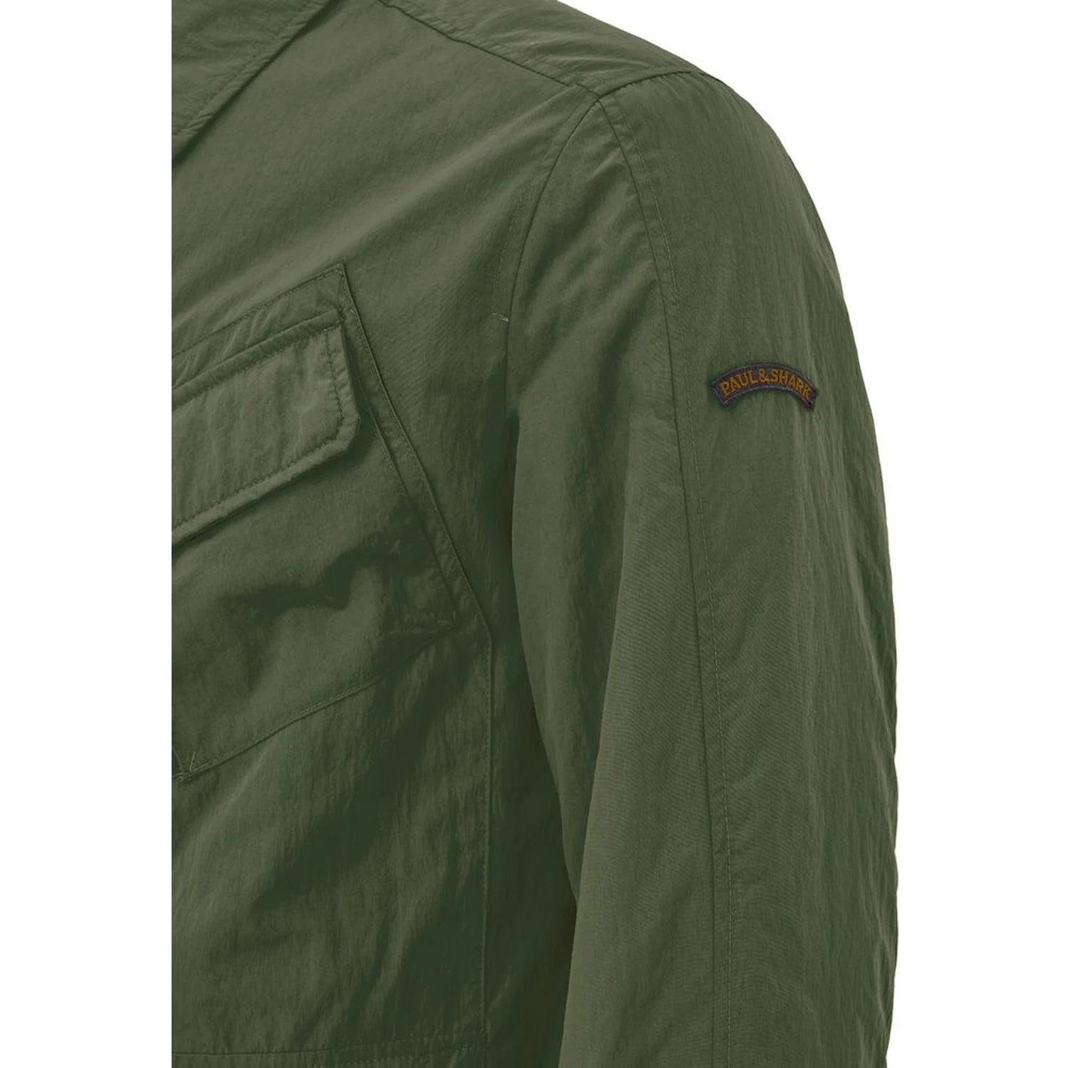 Green Polyester Coat