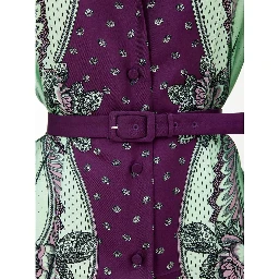 Green Silk Pattern Shirt