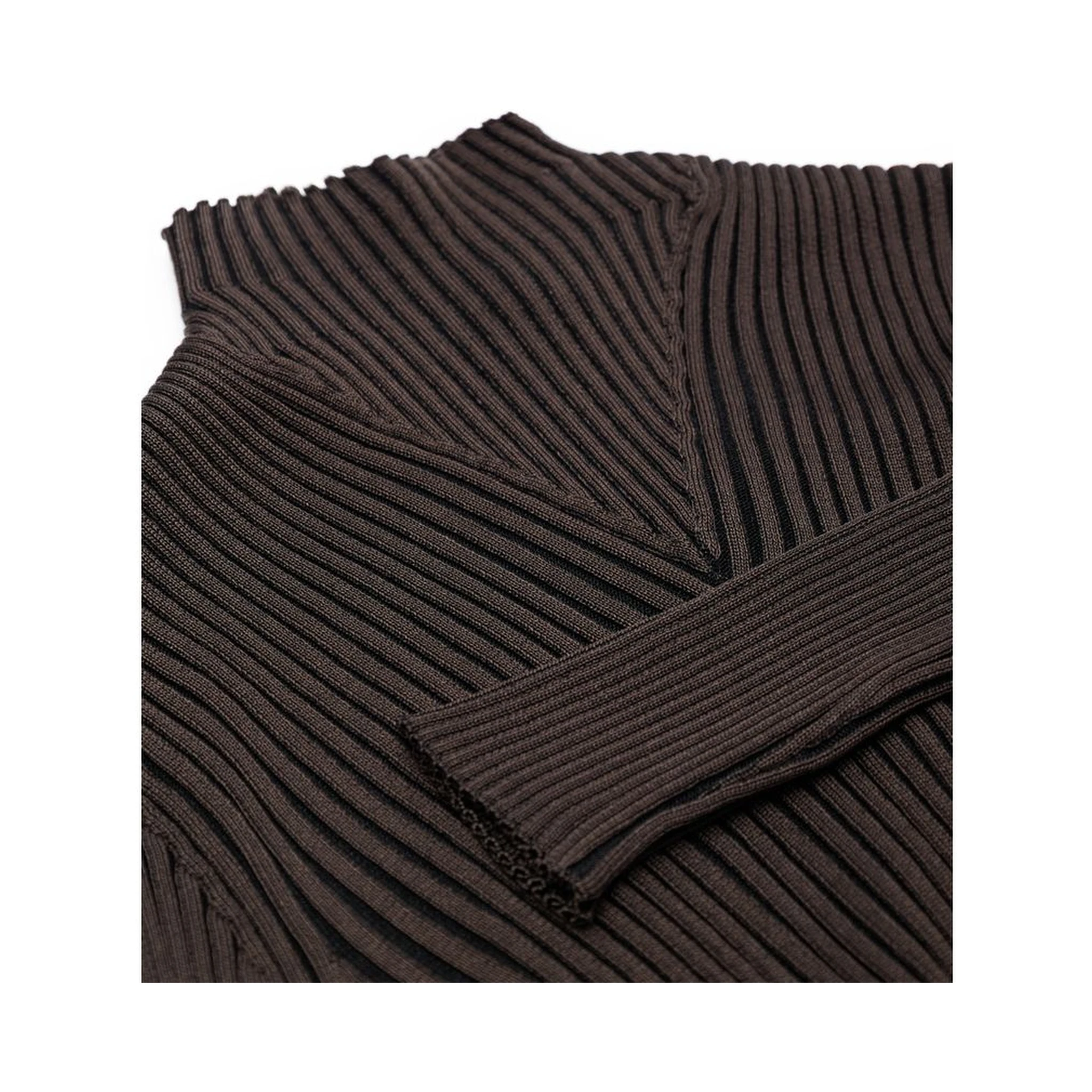 Brown Viscose Turtleneck