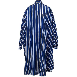 Blue Textile Long Dress