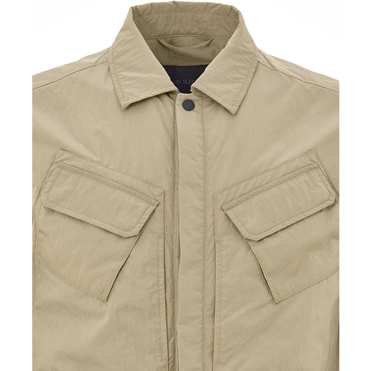 Beige Polyester Coat