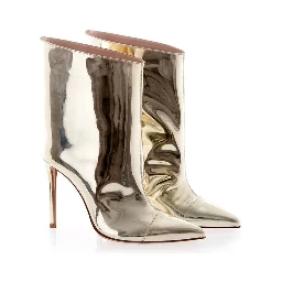 Multicolor Patent Leather Ankle Boots