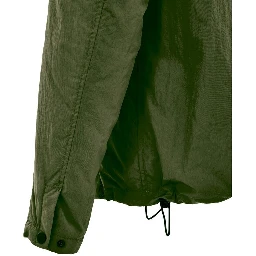 Green Polyester Coat