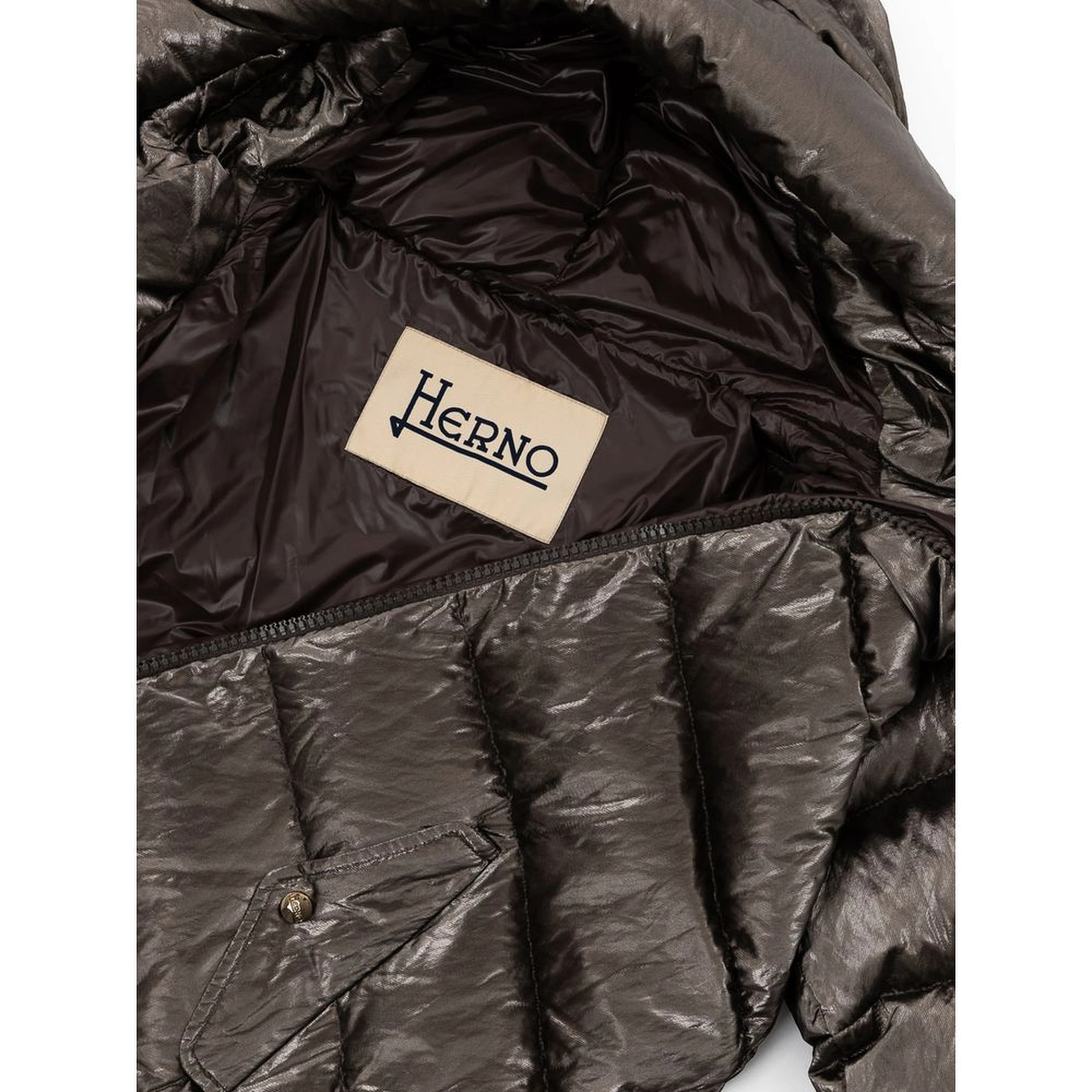 Gray Viscose Parka