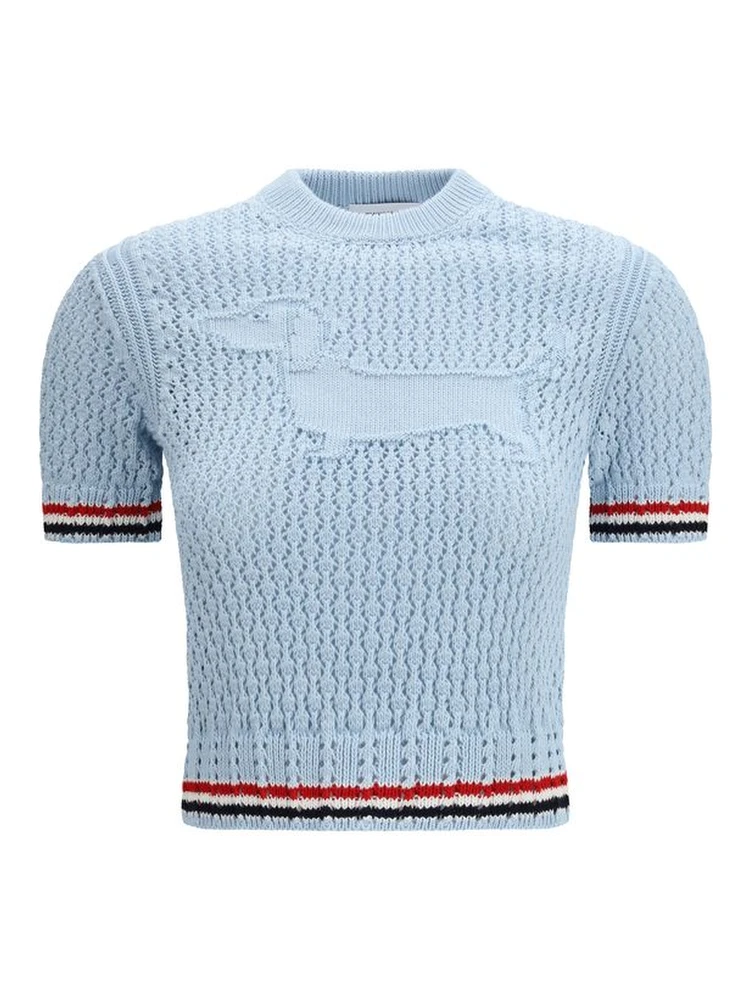 تيشيرت قطني أزرق