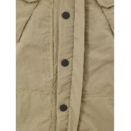 Beige Polyester Coat