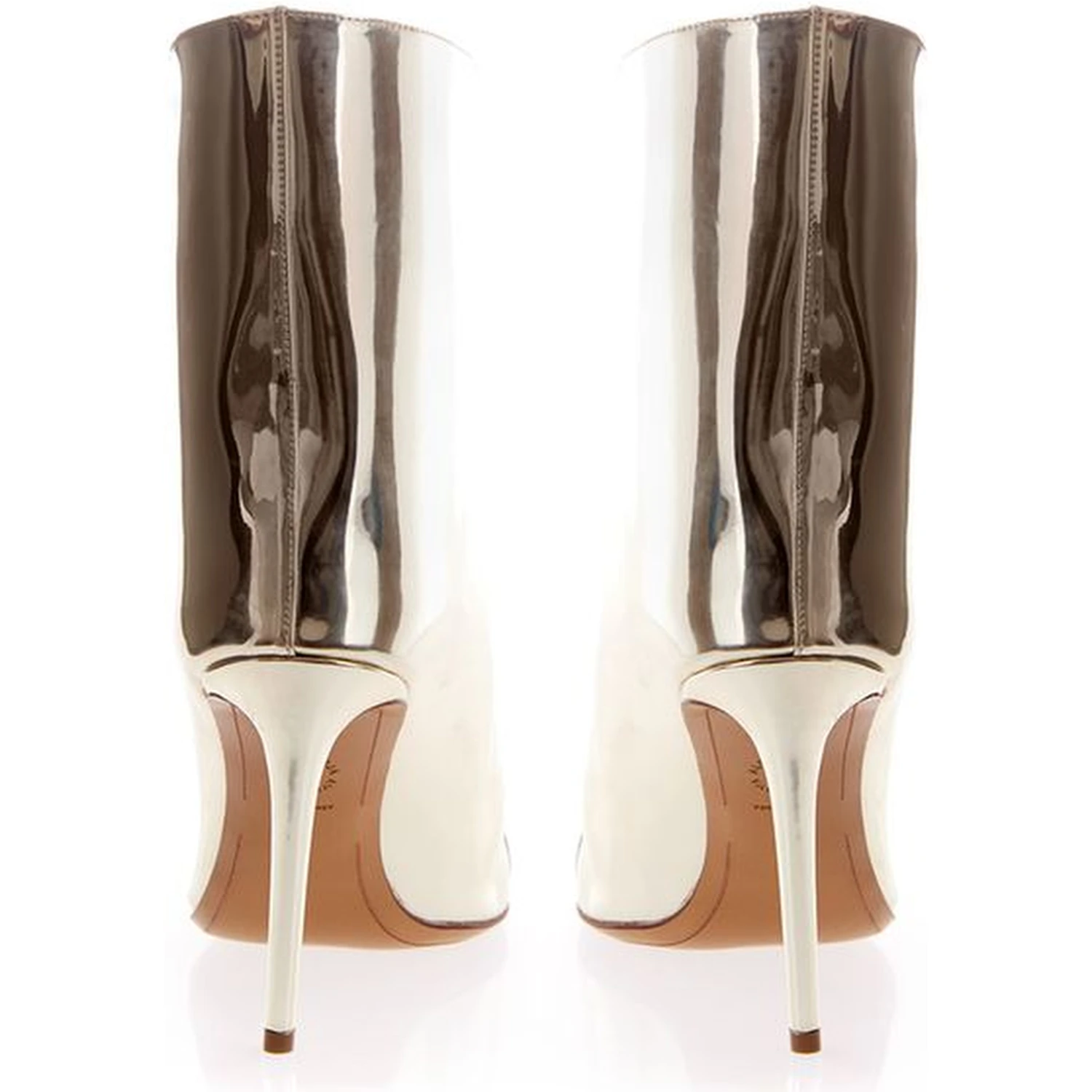 Multicolor Patent Leather Ankle Boots
