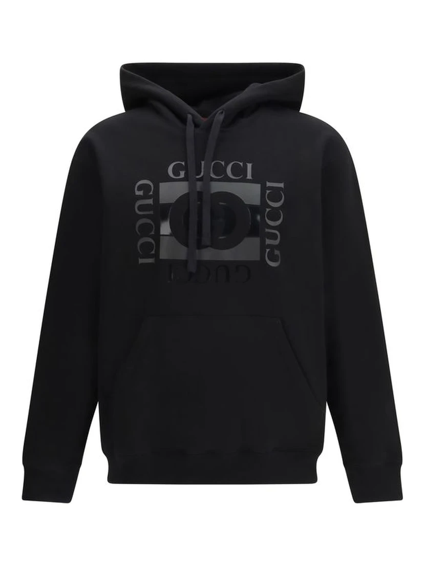 Black Cotton Sweatshirt