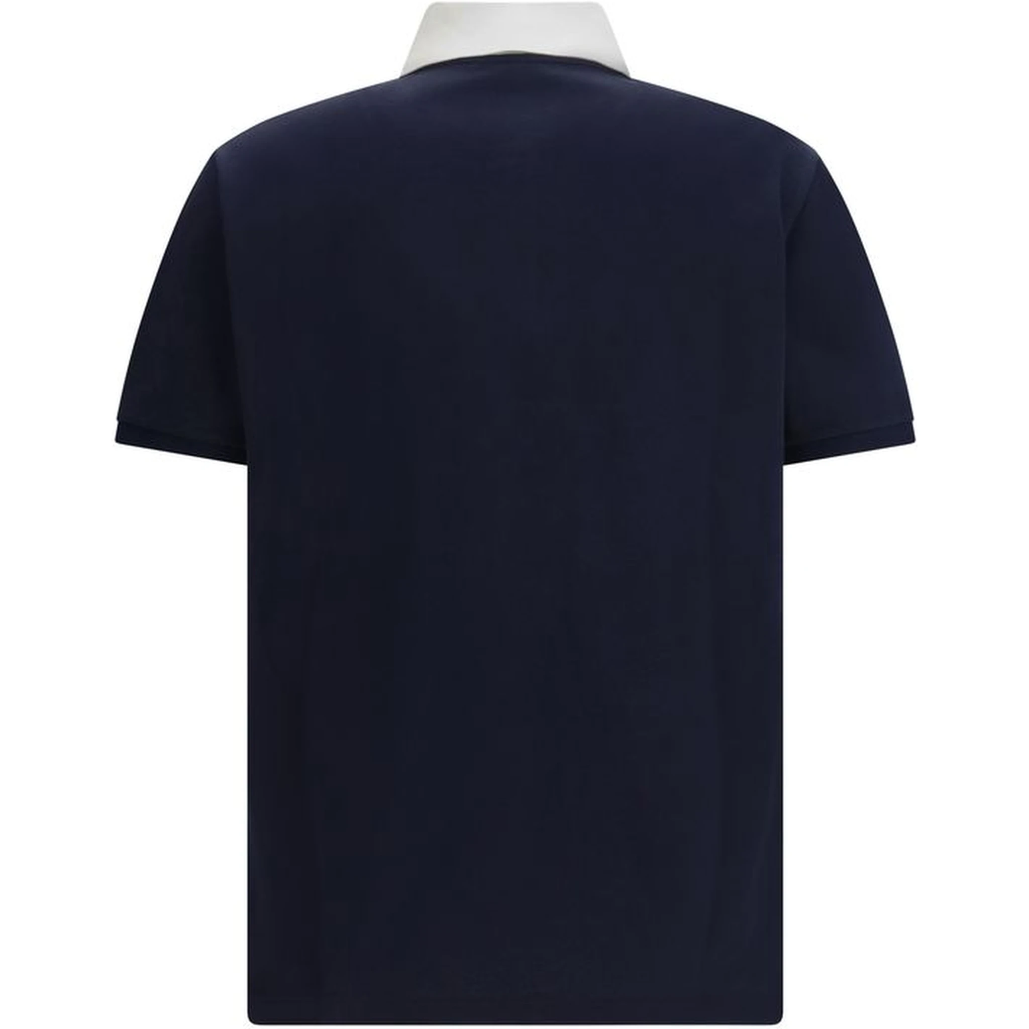 Blue Cotton Polo Shirt