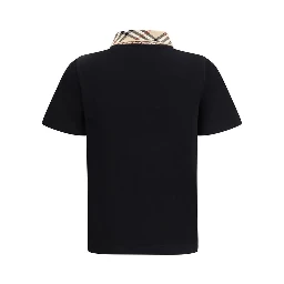 Black Cotton Polo Shirt