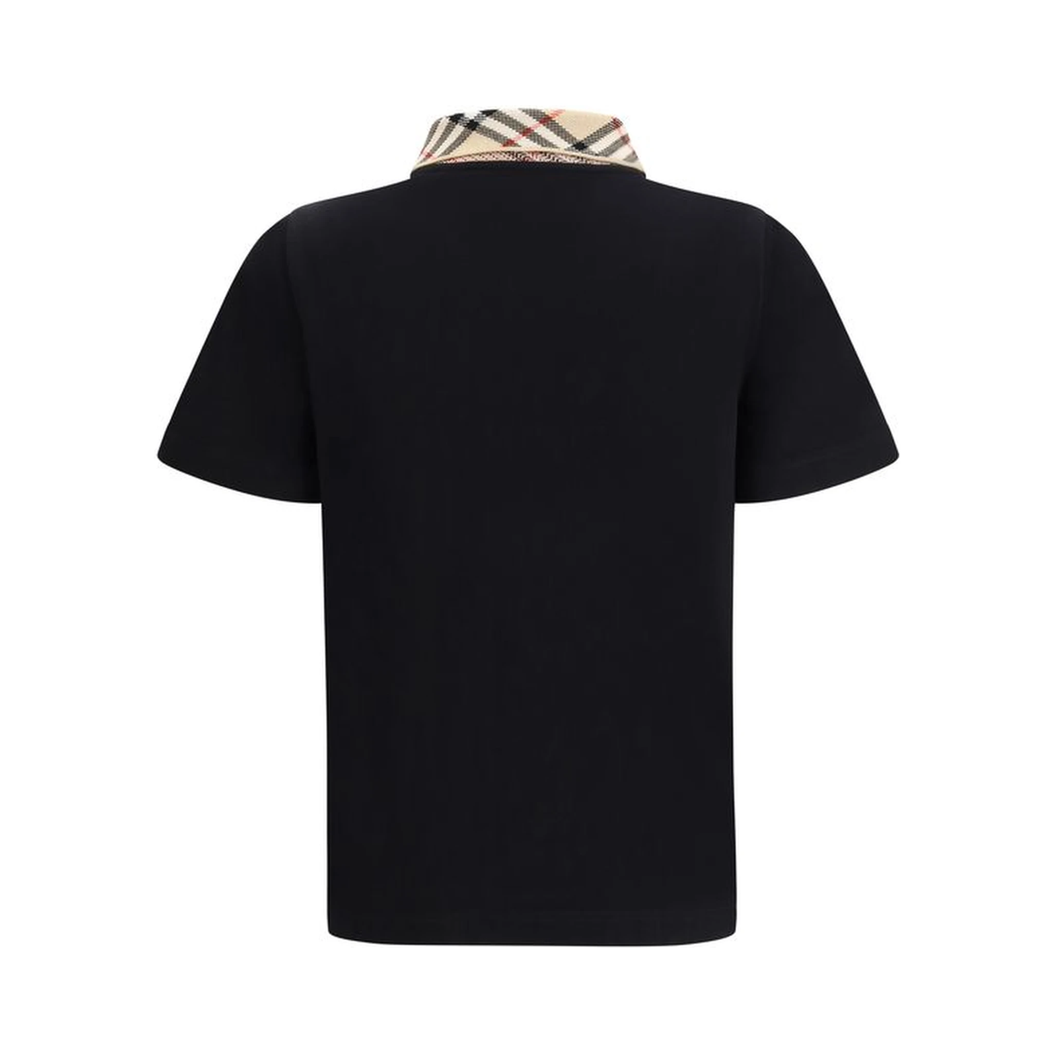 Black Cotton Polo Shirt