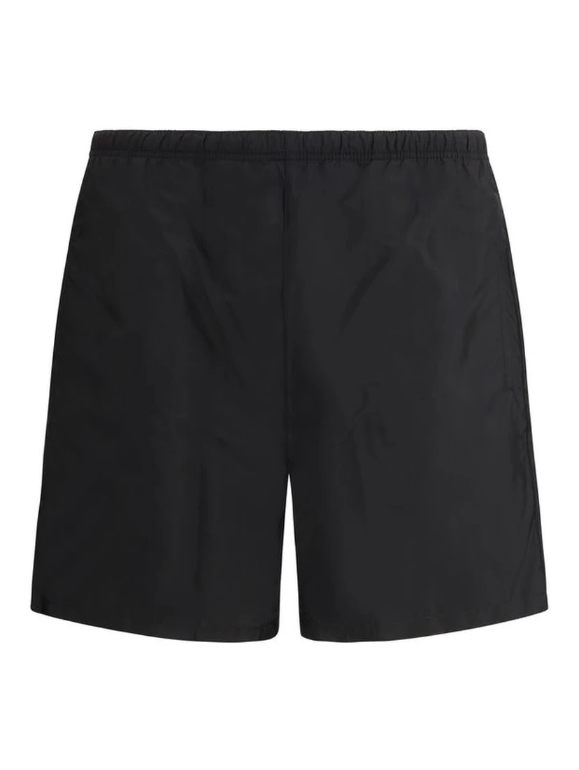 Black Recycled Polyamide Swim Shorts