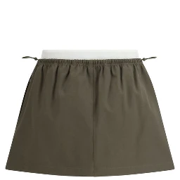 Bicolor Cotton Mini Skirt