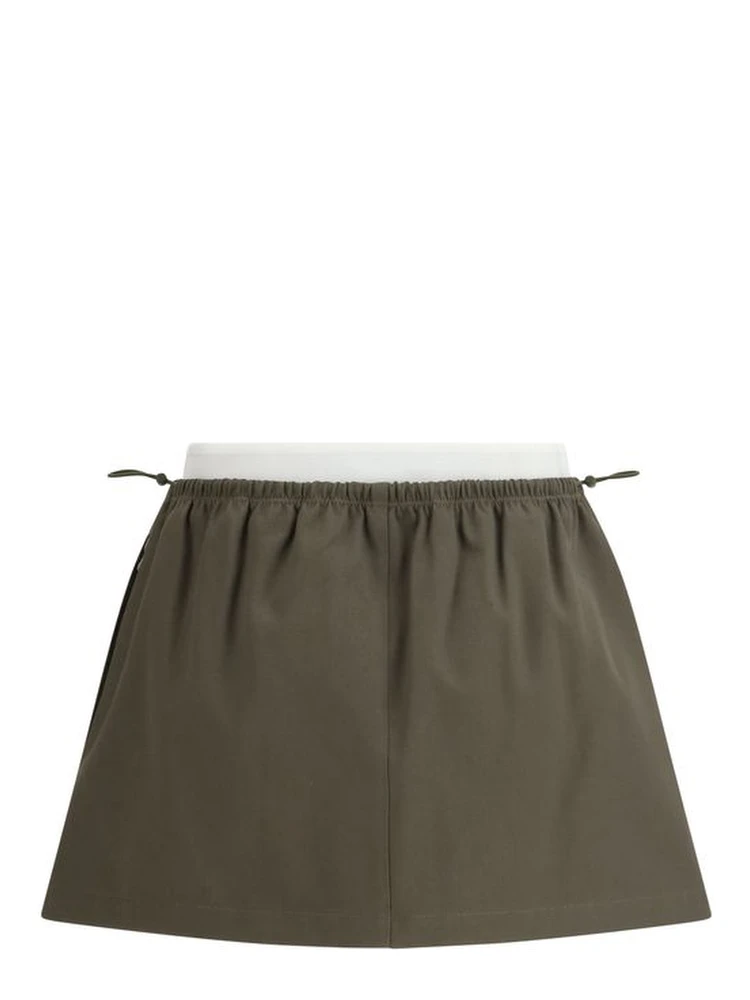 Bicolor Cotton Mini Skirt alternative