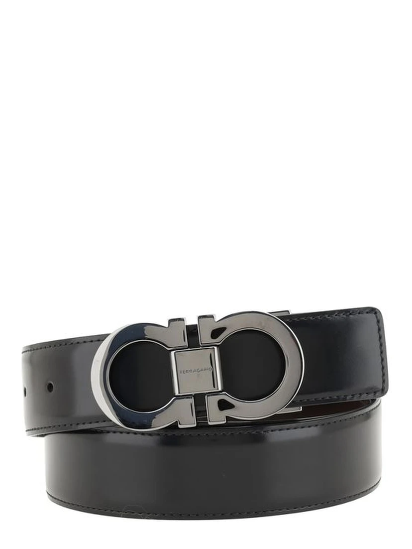 Black Calf Leather Bos Taurus Regular Belt