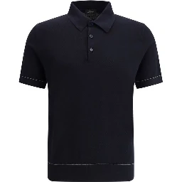 Black Cotton Polo Shirt