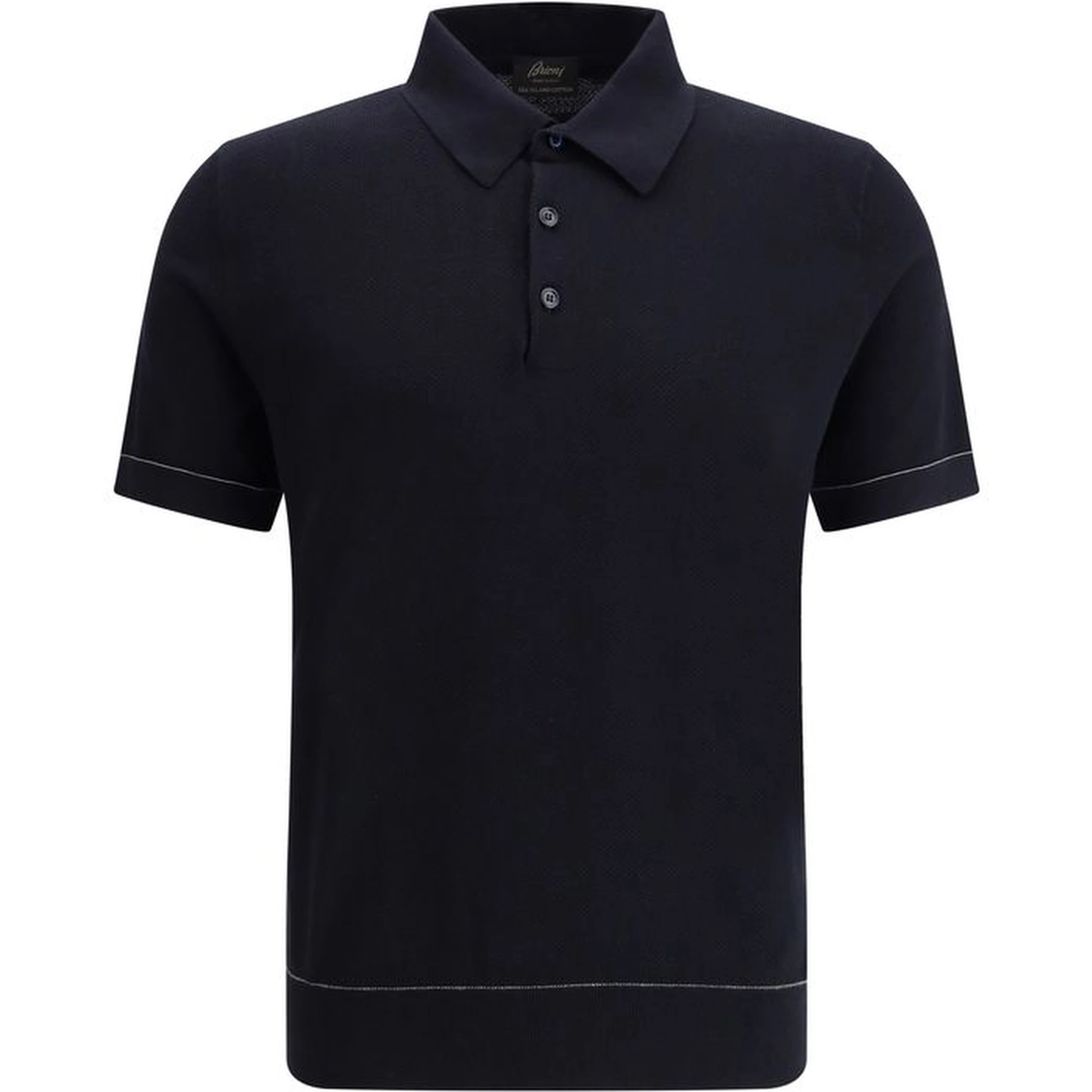 Black Cotton Polo Shirt